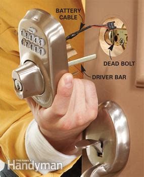 How to install slab doors in old brick molded frames. Upgrade Front Door Locks With Keyless Door Locks