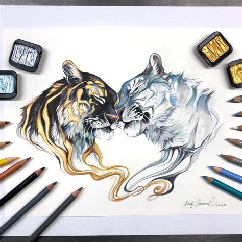 Magic drawing rescue is an online html5 game presented by yiv.com, it's playable in browsers such as safari and chrome. Day 140: Duality Tigers by Lucky978 on DeviantArt | Animal ...