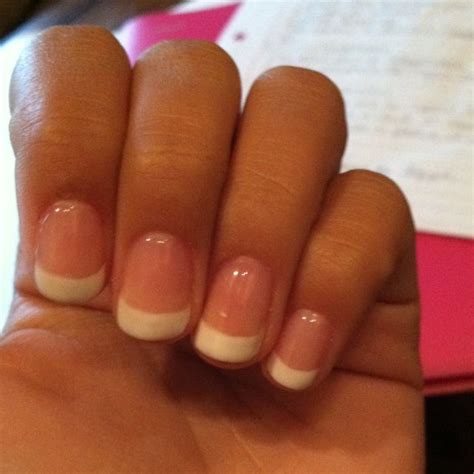 We all ladies love them, but the traditional design becomes a bit boring in a while. Shellac French manicure - classy goes w/ everything ...