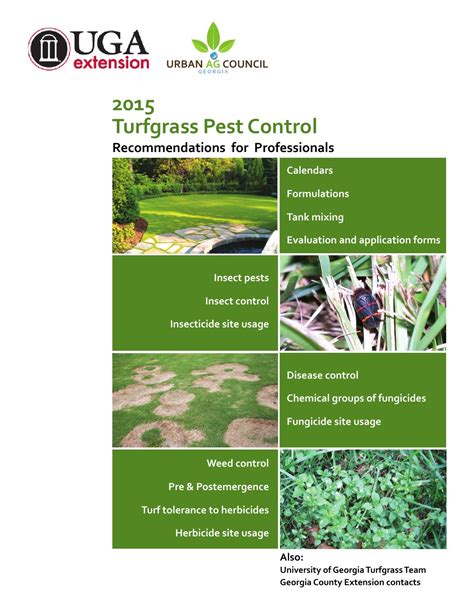 There are things you can do to control pests (insects or animals causing harm or nuisance) on your property. 2015 Turfgrass Pest Control Recommendations for ...