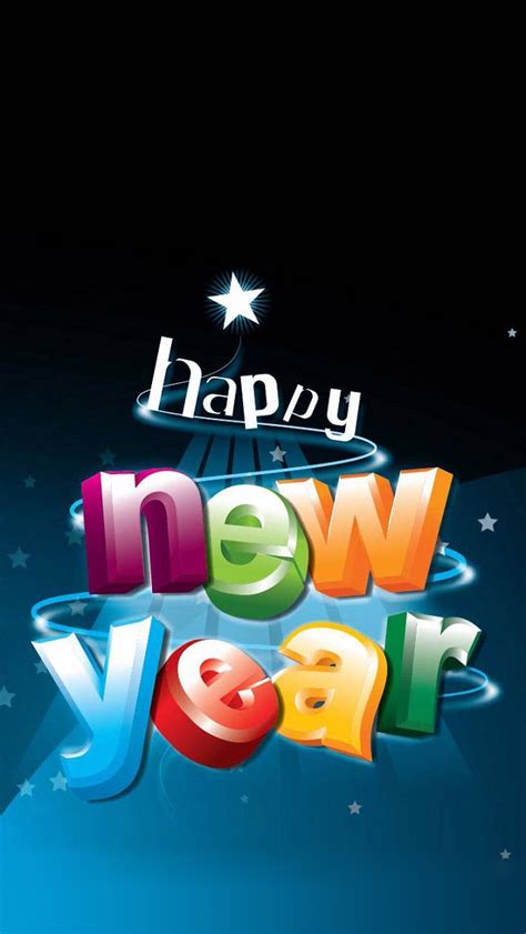 Happy New Year 3D Letters iPhone 5 Wallpaper HD - Free ...