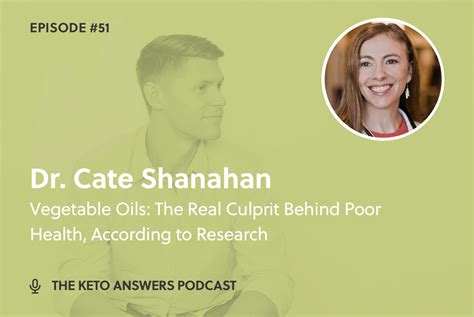 Sugar and vegetable oils act like chemical static that blocks the signals our bodies need to run our metabolisms smoothly. 051: Dr. Cate Shanahan - Vegetable Oils: The Real Culprit ...