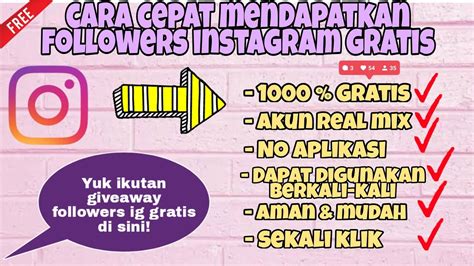 Link followers instagram gratis tanpa password. Followers Instagram Gratis Aman Tanpa Password : Cara ...