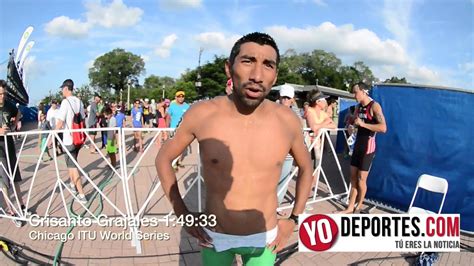 He placed 28th at the 2012 olympics and 12th at the 2016 rio games. Crisanto Grajales en el triatlon de Chicago World series ...