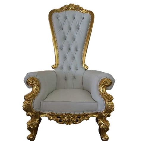 Add to quote $ 188.00. ORDER NOW! Ready to ship! Throne Chair White with Gold Trim | Throne chair, Chair, White vinyl