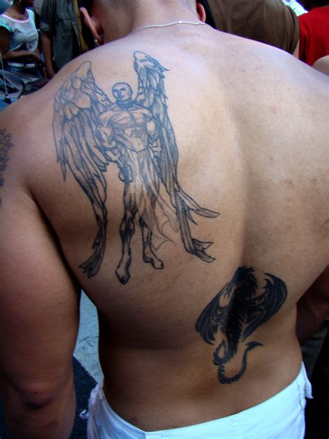 This makes it a perfect candidate for sprawling and intricate tattoo designs such as phoenixes, dragons, and japanese tattoos. Angel Tattoos - Beautiful Ideas & Designs for Men & Women