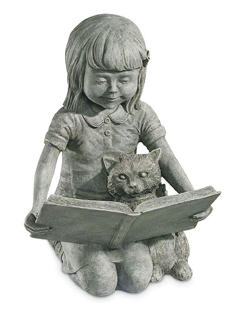 Statue of a child enjoying a book on a bench is one of the focal points of the roenna fahrney garden outside the bel air branch of the harford county public library. Pin on Book Lovers Statues