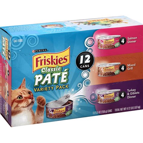 Purina Friskies Pate Wet Cat Food Variety Pack, Salmon ...