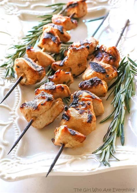 This chicken bacon ranch casserole is your answer to a busy weeknight dinner. Rosemary Ranch Chicken Kabobs - The Girl Who Ate Everything