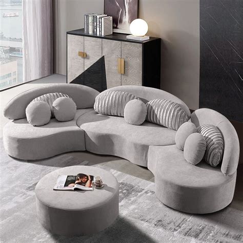 Shop our amazing collection of sofas online and get free shipping on $99+ orders in canada. Modern 7-Seat Modular Sofa Round Sectional Sofa Khaki ...