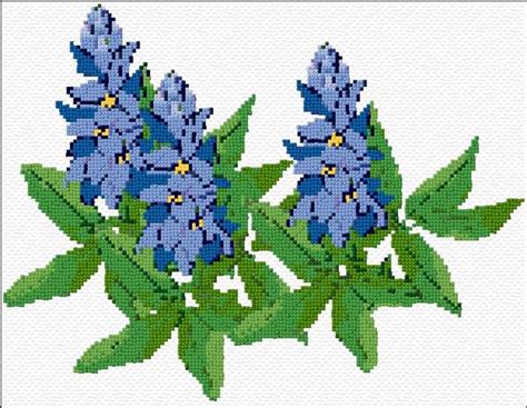 Communication about embroidery on various topics. Texas Bluebonnet|17|2165|x-stitch|10 Free Patterns Online