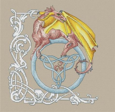 • change color sensitivity (change number of colors selected). Female Energy Dragon Cross Stitch Pattern | Dragon cross ...