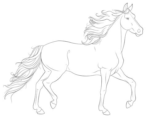 Download Coloring Pages Horses Heads Ribbon Print - Coloring Home