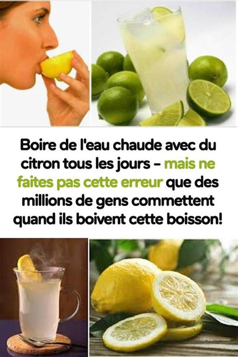 L' eau est tout sauf banale est aujourd'hui vous compr. comment boire le citron pour maigrir