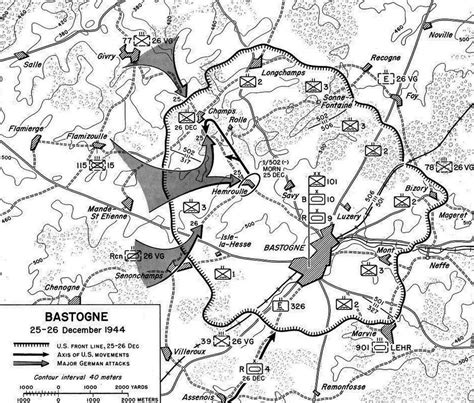 Visitez bastogne war museum, le centre de de référence sur la seconde guerre mondiale. Bastogne-Map-December-25-1944 | American military history ...