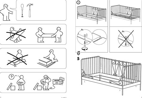 Register getting emails for ikea meldal bedbank at: Ikea Meldal Daybed Frame Twin Assembly Instruction