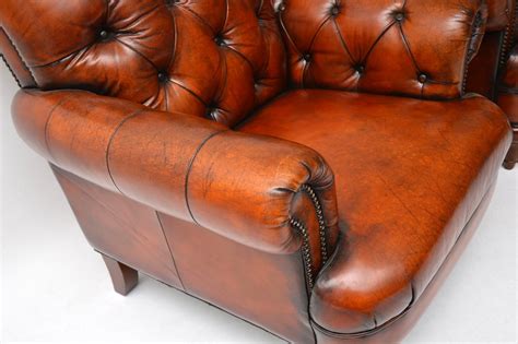 There are few things in the world of furniture more breathtaking than and these victorian armchairs are no exception. Pair of Antique Victorian Style Deep Buttoned Leather ...
