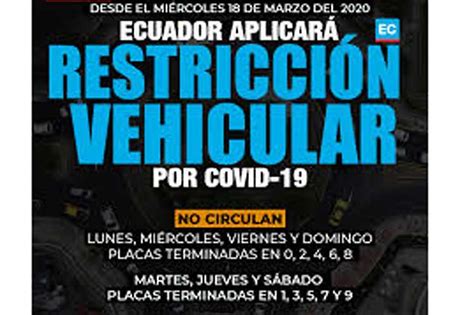 Expertos prevén que restricción a catalíticos aumentará viajes en el transporte público en medio de la pandemia. Rige mayor restricción vehicular en Ecuador ante avance de ...