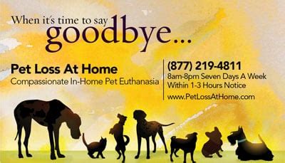 The animal that we bring into our homes carves their place into our hearts without any effort. Pet Loss At Home - Home Euthanasia Vets - Veterinarians ...