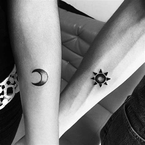 Sun and moon matching tattoos. Sun and Moon Tattoo: These 44 Unique Creations Will ...