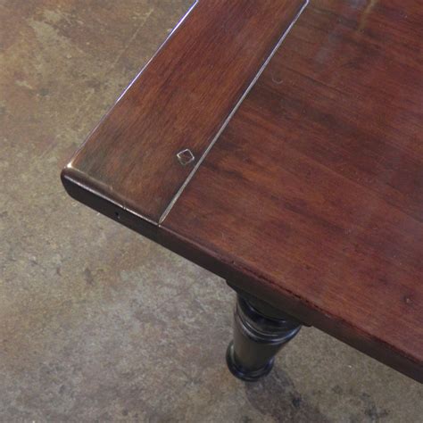 Maybe you would like to learn more about one of these? Mid cherry farmhouse table on black painted base