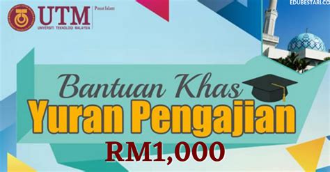 Kami akan membuat pembayaran bulan pertama ke akaun bank simpanan anda. Permohonan Bantuan Khas Yuran Pengajian RM1,000 Untuk ...