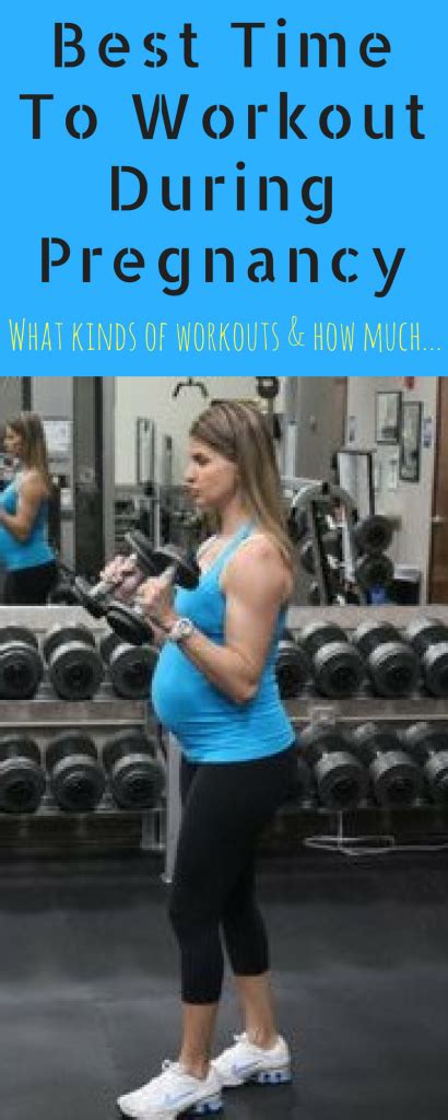 The chances of getting pregnant become high when the egg is released from female's body. The Best Time To Workout During Pregnancy & How Much ...
