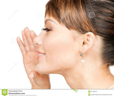 Woman whispering gossip stock photo. Image of beautiful - 37740746