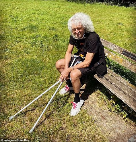 Ever since i first set eyes on her, she's been an essential part of my life. Brian May visits park on crutches for first time since ...