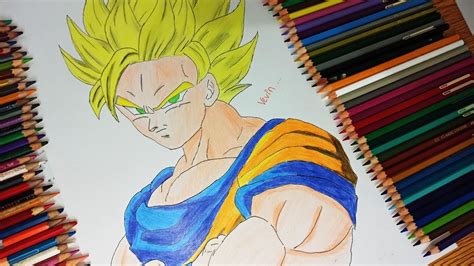 Son goku (悟空, son goku?) is an anecdotal character from the manga and anime dragon ball made by akira toriyama. How To Drawing Son Goku Super Saiyan ( Dragon Ball ...