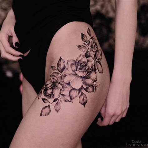 A tiny black rose tattoo in the middle of the right arm. Pin on tattoos