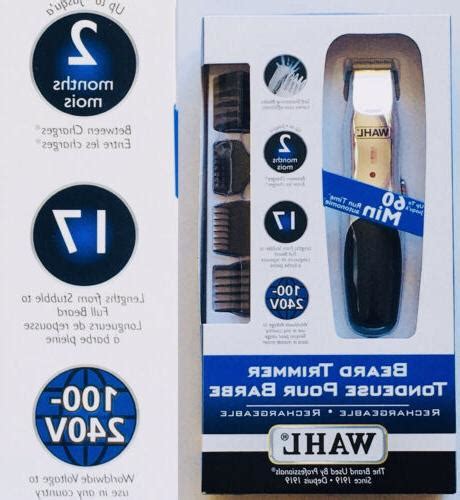 A wahl beard trimmer with interchangeable heads means the hair trimmer can. Wahl Beard Trimmer Rechargeable 15 Piece Set Mustache