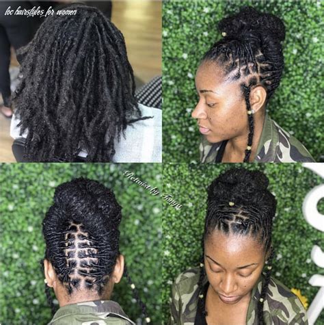 You can also style your hair into a messy, stylish updo. 9 Loc Hairstyles For Women in 2020 | Short locs hairstyles, Locs hairstyles, Dreadlock styles