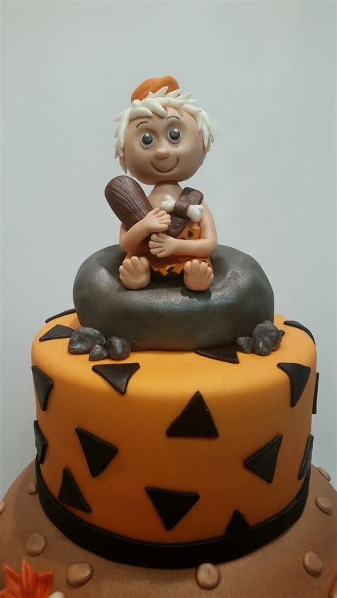 Looking for bambam pebbles fonts? MyMoniCakes: Flintstones cake with fondant Bam Bam ...