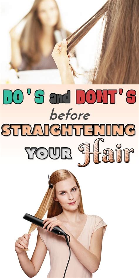 Here are some best hair straightening tips to get a silky straight hair at home only. DO'S and DONT'S before STRAIGHTENING your hair! | Straight ...