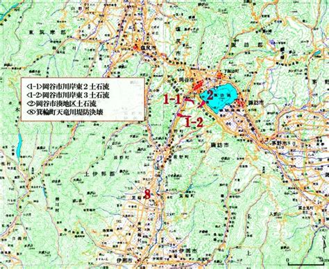 死者・負傷者数 住宅被害棟数 非住家 地域 死亡 重傷 軽傷 全壊 半壊 一部損壊 全半壊 長野市 2: 長野県岡谷市、箕輪町における災害状況図｜国土地理院