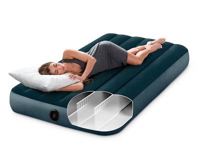 Air mattresses make comfortable and convenient alternatives to traditional beds. Intex Twin Durabeam Airbed 10in. Height Air Mattress ...