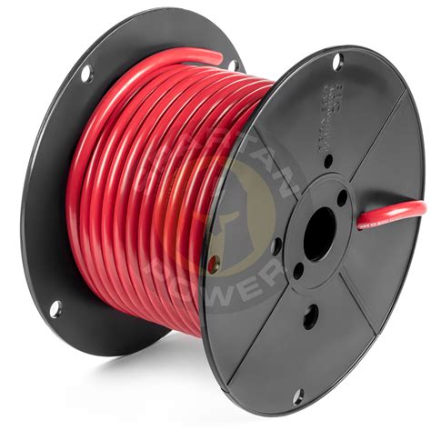 Full awg sized ofc copper conductor made from pure annealed electrolytic copper, will you get maximum power. 25 Feet Red 4/0 AWG Battery Cable by Spartan Power Made in ...