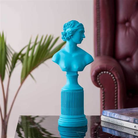 Decorative objects blue colour @ sue parkinson. Lady on Pedestal - Blue - TheDecorKart | Decorative ...