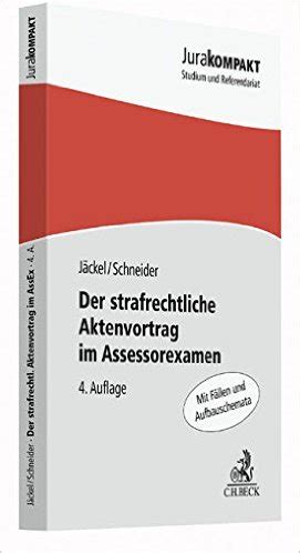 We did not find results for: Jäckel / Schneider - Der strafrechtliche Aktenvortrag im ...