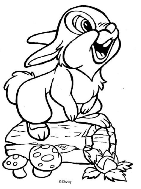 Coloring or colouring may refer to: Disney Photos Cute Rabbit Bambi Coloring Pages - Disney ...