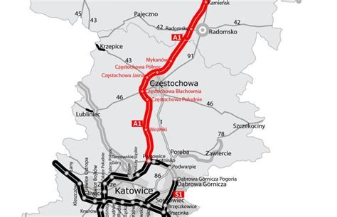 More images for autostrada a1 mapa » Autostrada A1: Obwodnica Częstochowy przejezdna do końca ...