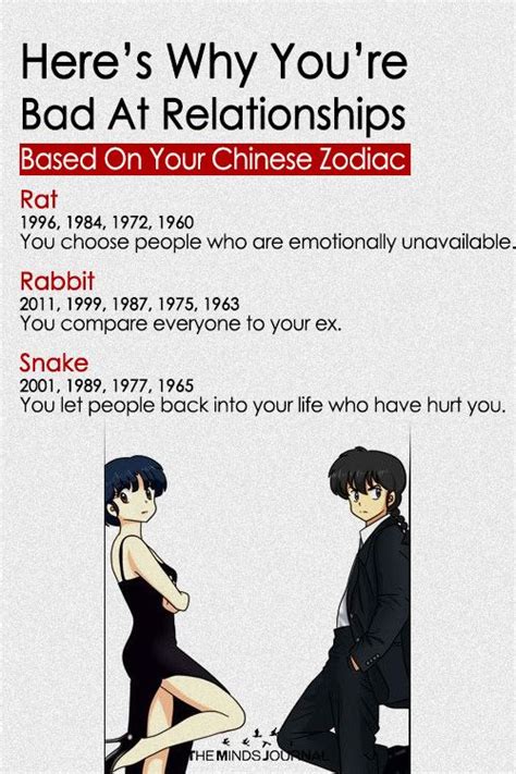 Tauruses don't actually listen to other people and are headstrong, as well very irritable. Why You're Bad At Relationships Based On Your Chinese ...