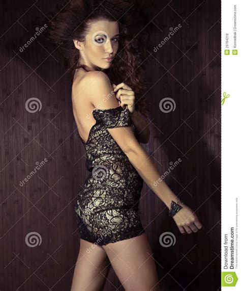 Her sister takes her clothes without asking. Shapely Young Woman Taking Off Clothes Royalty Free Stock ...