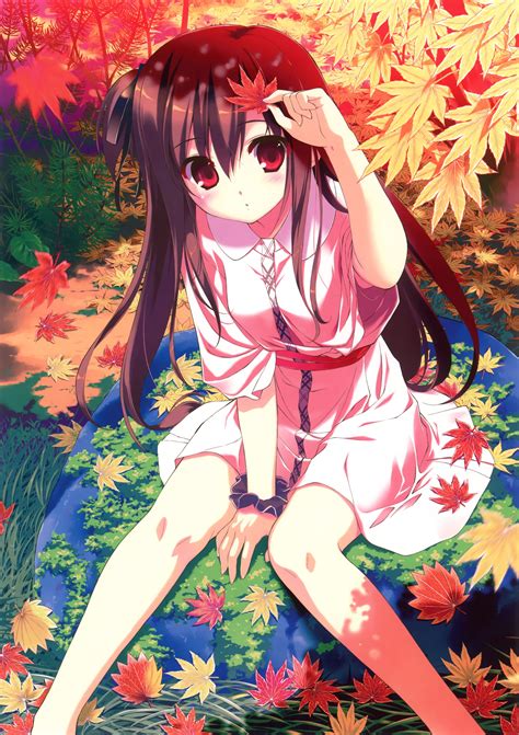 February 17, 2021october 30, 2020 by admin. leaves, Long, Hair, Red, Eyes, Yukata, Anime, Girls ...