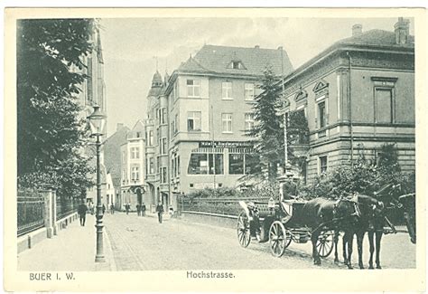 Bur = ursprüngliche bezeichnung der sohlstätte als wohnsitz des freien siedlers. Gelsenkirchen - Buer, Hochstrasse,