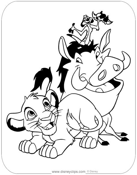 Use these images to quickly print coloring pages. The Lion King Coloring Pages (3) | Disneyclips.com