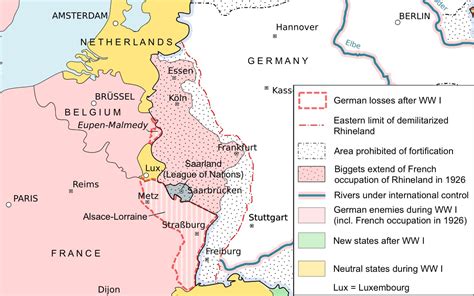 Se encuentra al este de la frontera de alemania con francia, luxemburgo, bélgica y los países bajos. Cómo Alemania consiguió remilitarizar Renania en 1936