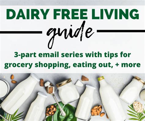 It's not as difficult as it seems, if you. Free Dairy-Free Diet Guide! - Dairy Free for Baby