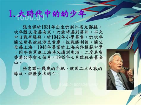 Oct 25, 2016 · 今年企業家最佩服的企業家，張忠謀、郭台銘、施崇棠名列前三。鄭崇華以積極從事社會公益，排名從前年的第七名躍至第四名。今年許文龍重新上榜。尹衍樑及徐重仁都是新入榜。 這些企業如何變革與創新？ 台積電 以創新為核心價值 PPT - 張忠謀 PowerPoint Presentation, free download - ID:5370468